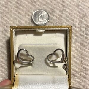 Silver Heart Earrings